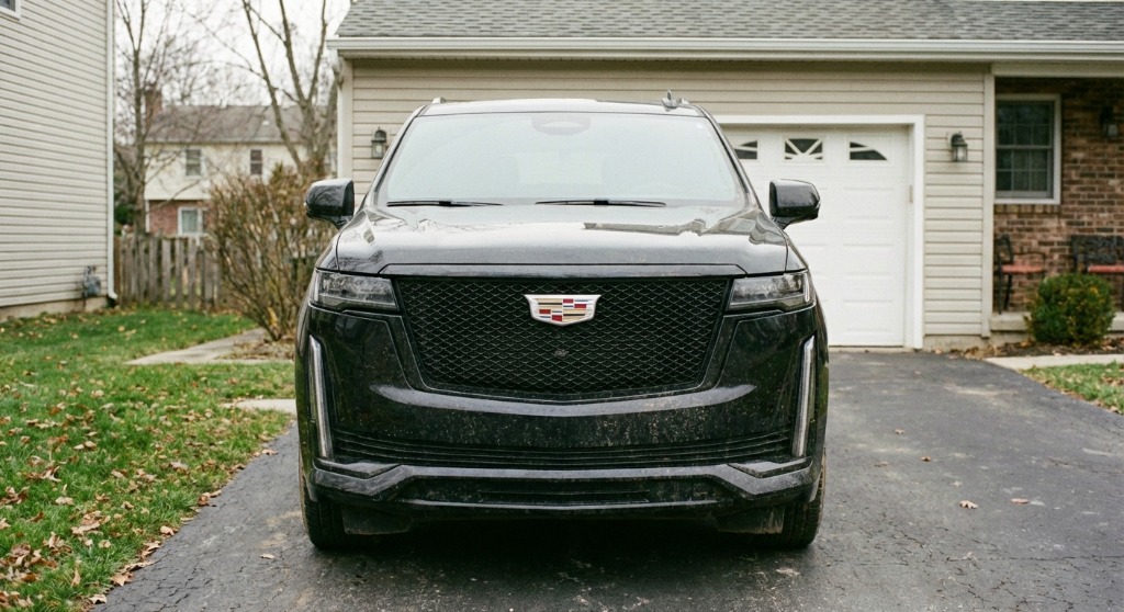 Cadillac Escalade before detailing - dirty exterior